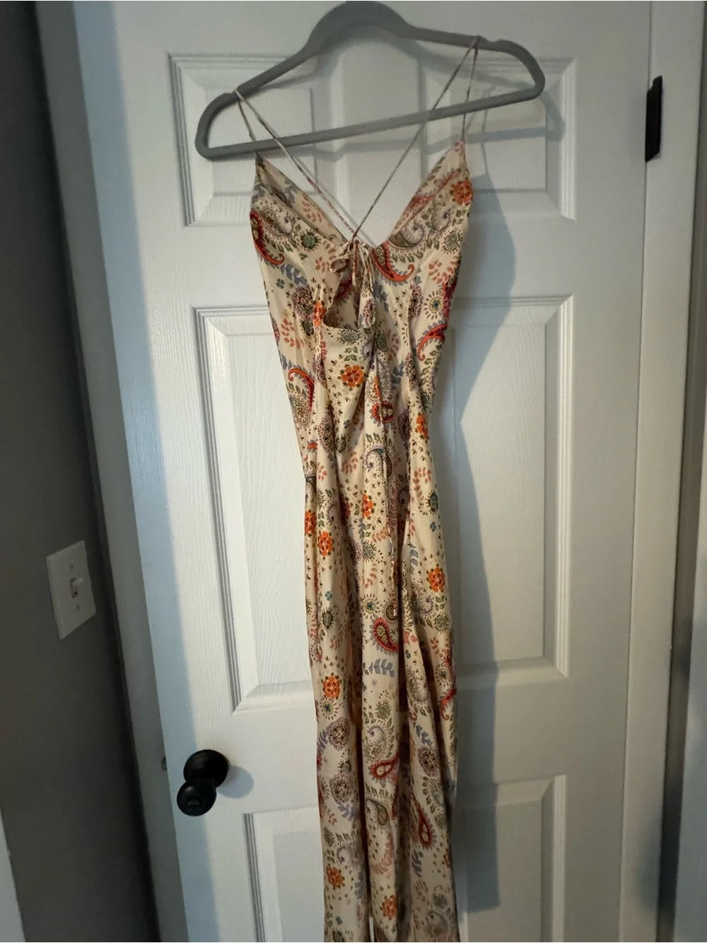Vici Cream Paisley Maxi Dress with Multicolor Floral Print - Picture 4 of 4